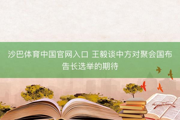 沙巴体育中国官网入口 王毅谈中方对聚会国布告长选举的期待
